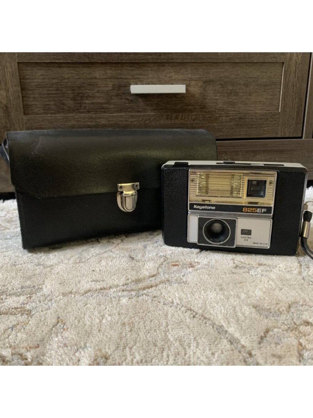 Vintage Keystone 825EF 126 Film Camera & Case Electric Eye Photography 1960s